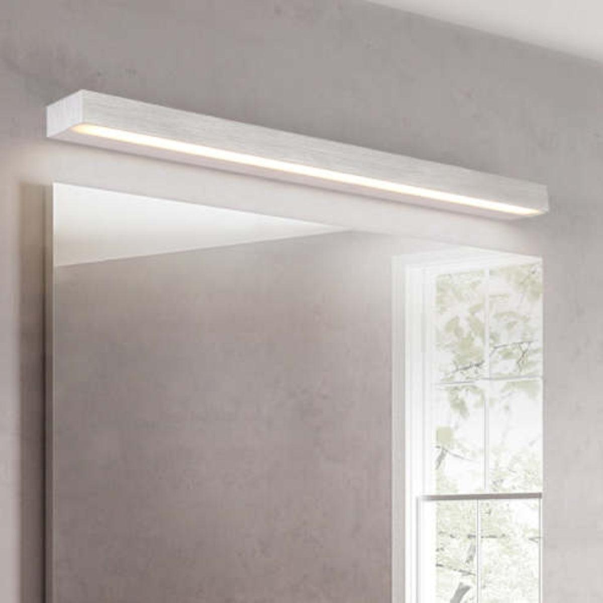 Above Mirror Bathroom Vanity Light Fixture With Modern Linear Design