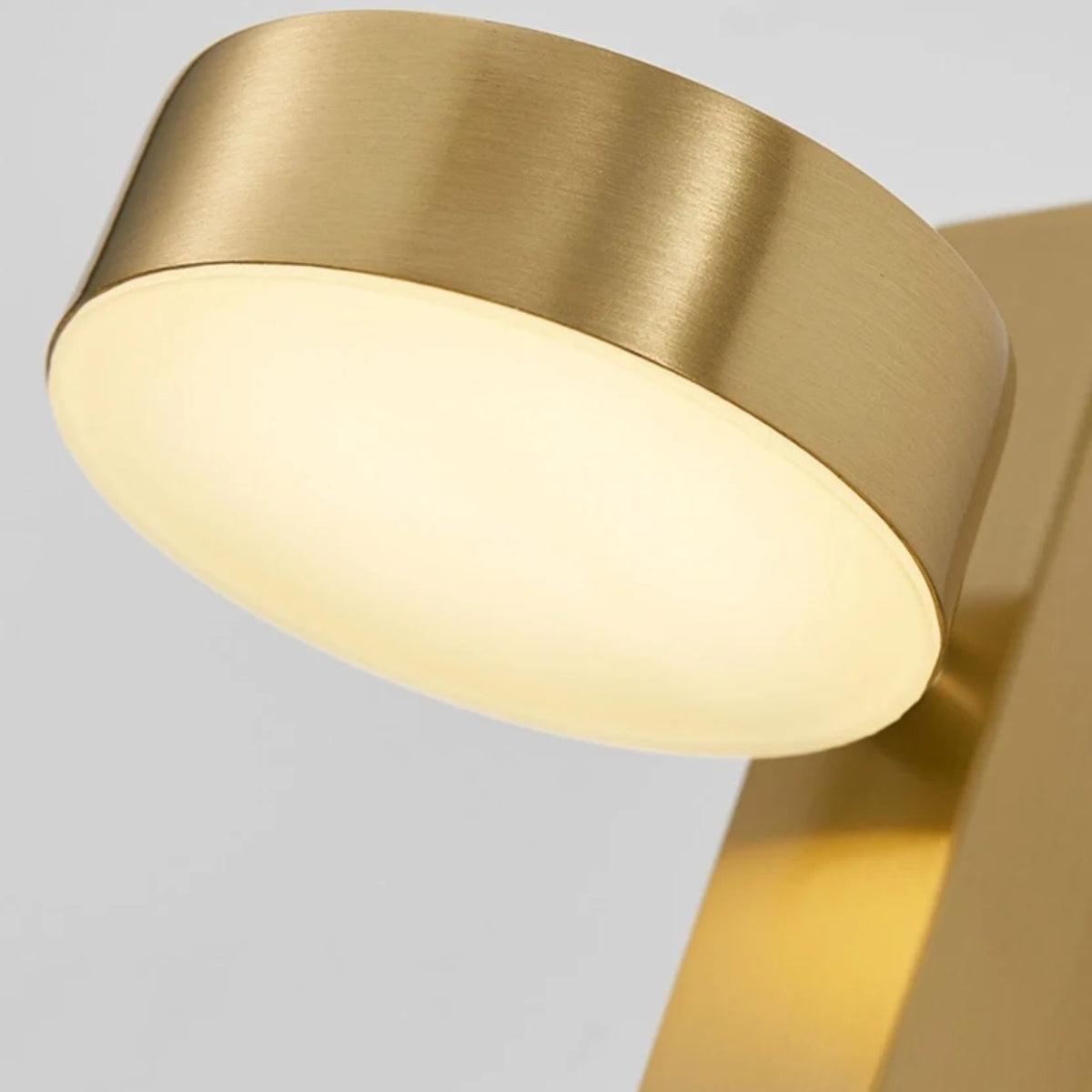 Adjustable Head Wall Sconce Lamp With Dimmer Switch Control