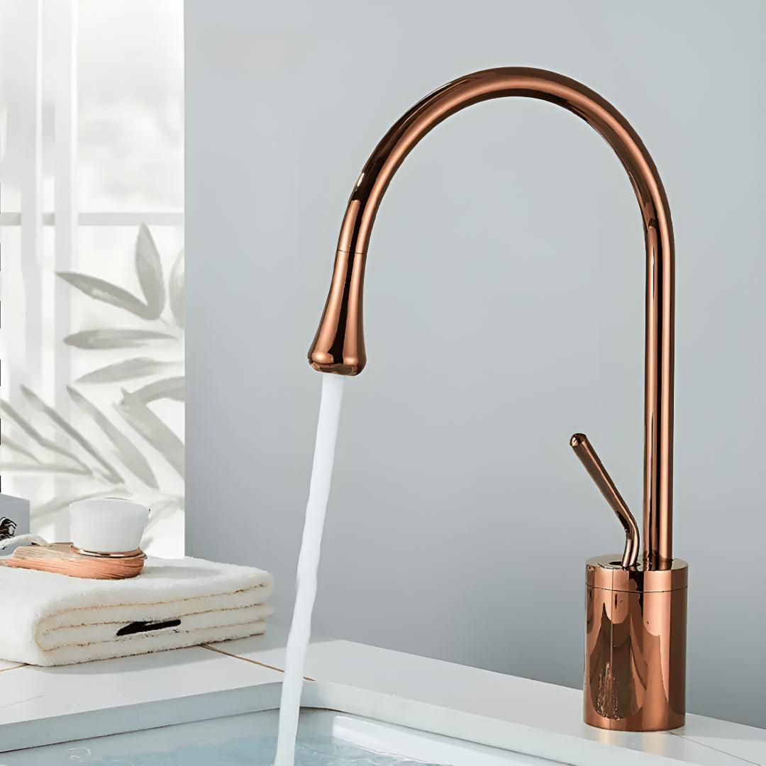 Bathroom Sink Faucet With Single Handle Hot And Cold Control