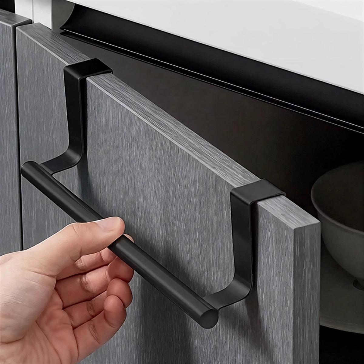 Bathroom Towel Holder With Over The Door Cabinet Hanger