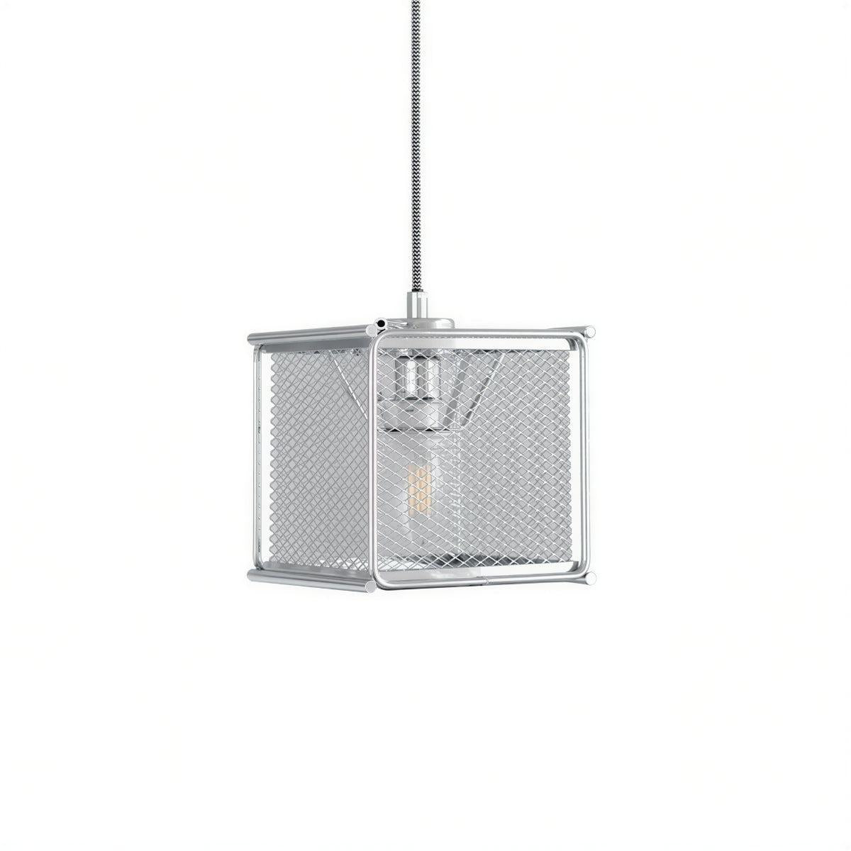 Caged Hanging Pendant Lighting Fixture for Kitchen and Bar Areas