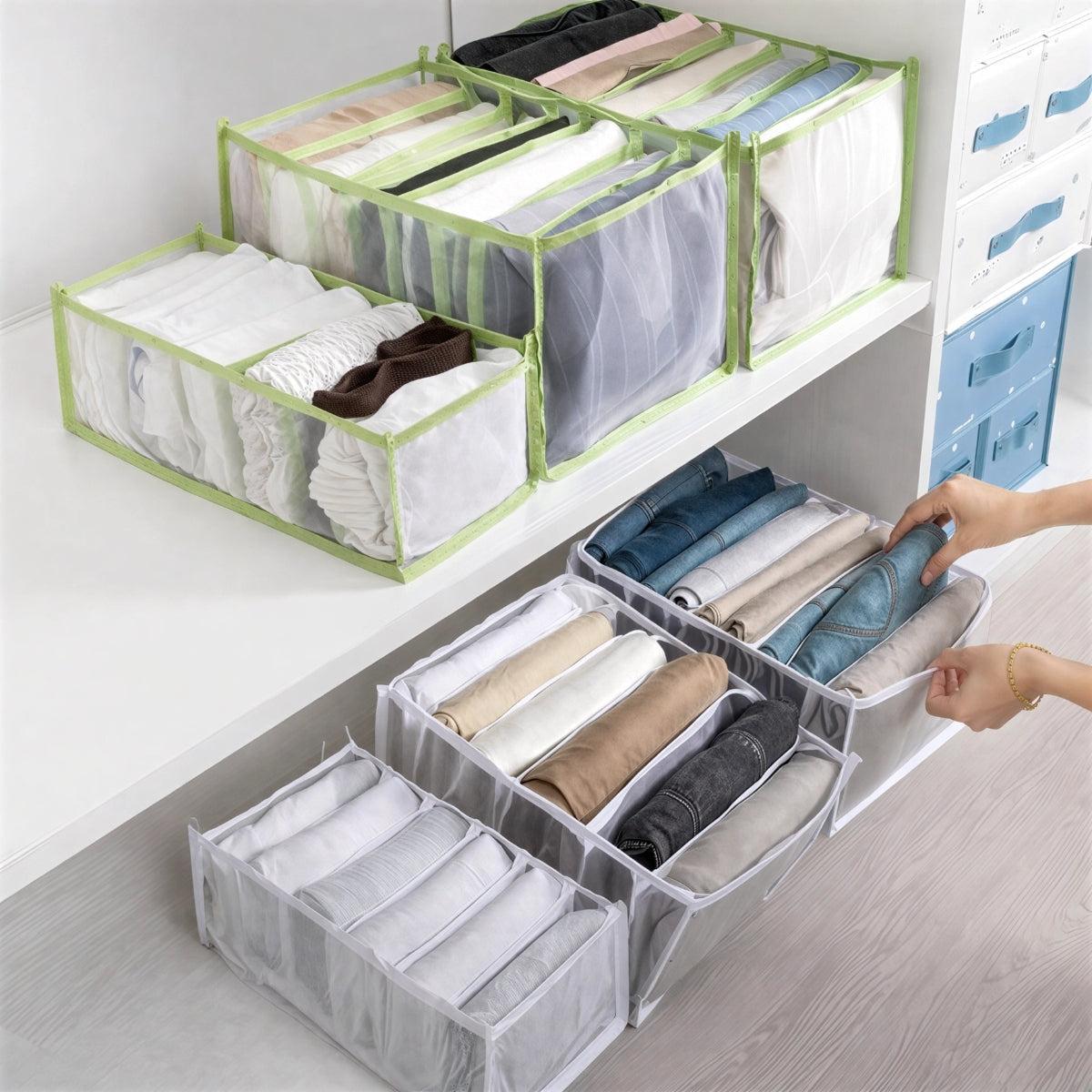 Closet Drawer Organizer System For Neatly Organizing Clothes And Dressers