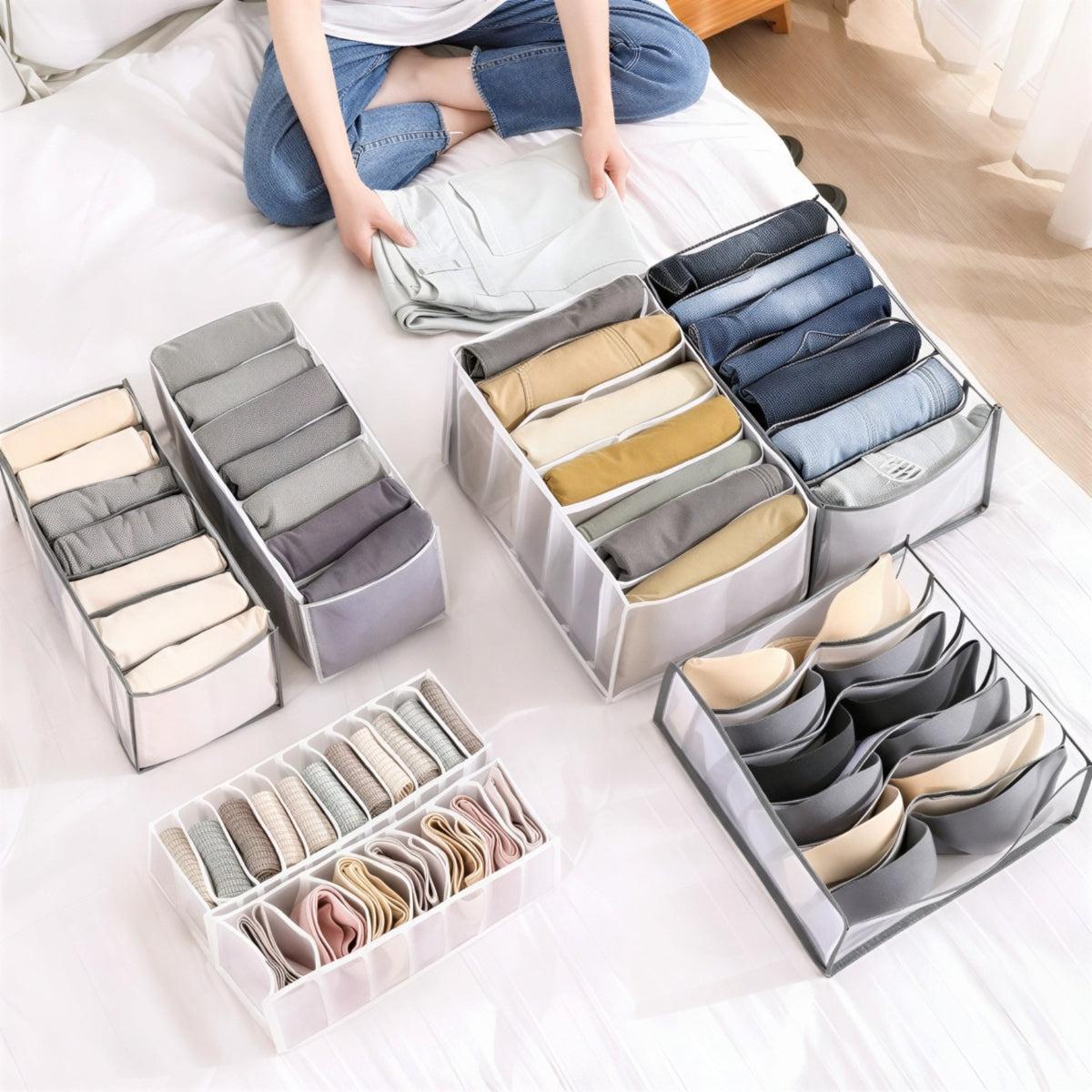 Closet Drawer Organizer System For Neatly Organizing Clothes And Dressers