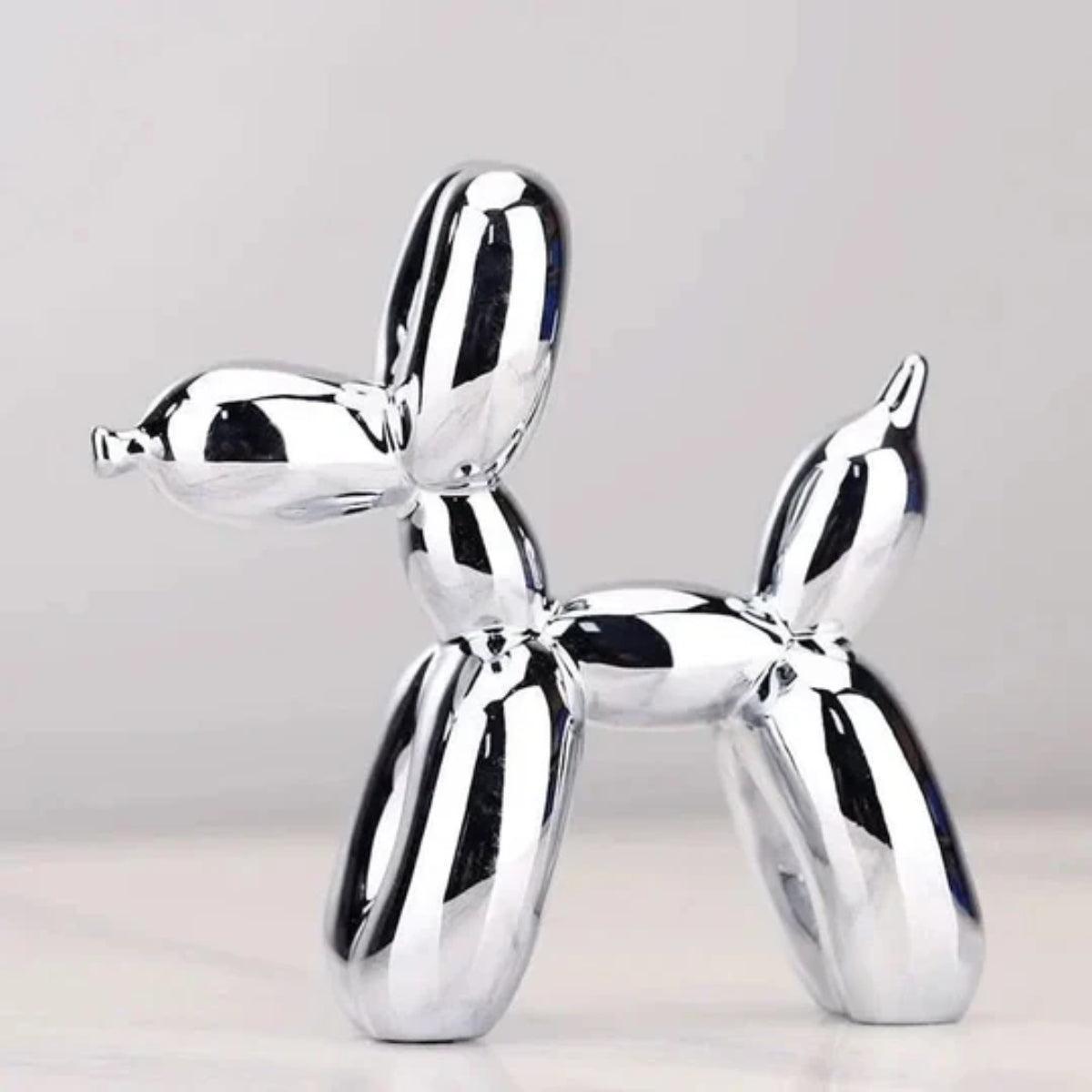 Clown Balloon Dog Sculpture With Glossy Finish