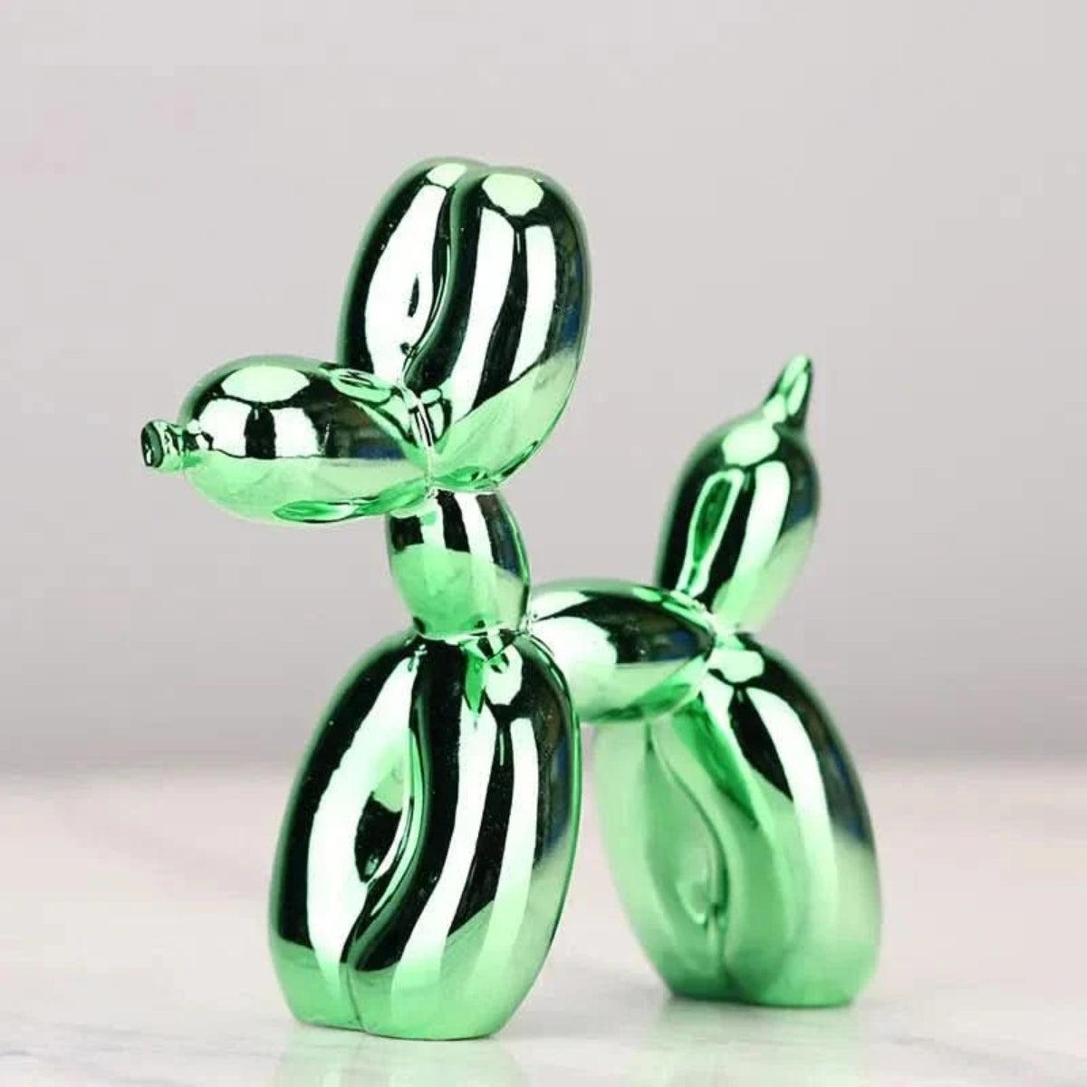 Clown Balloon Dog Sculpture With Glossy Finish