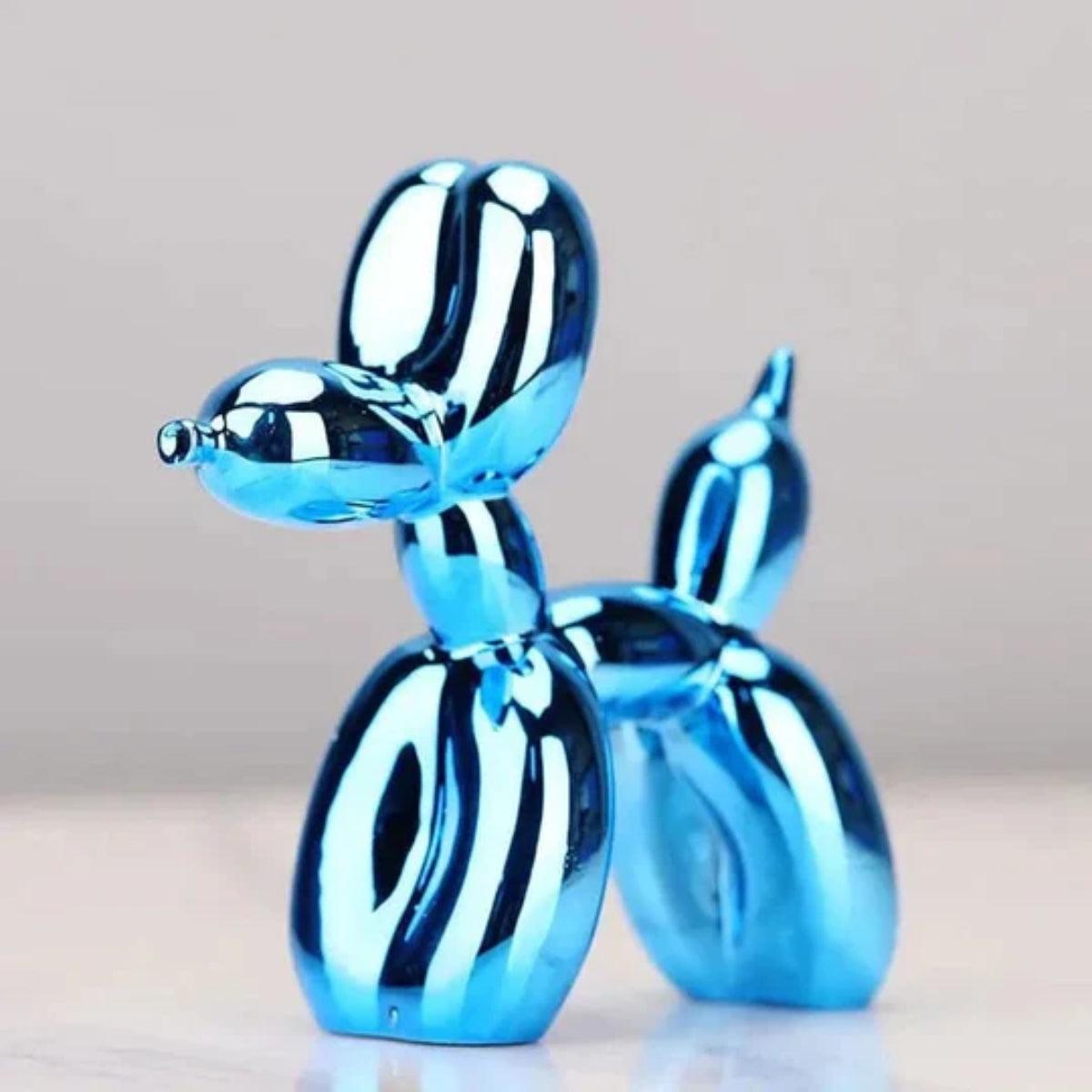 Clown Balloon Dog Sculpture With Glossy Finish