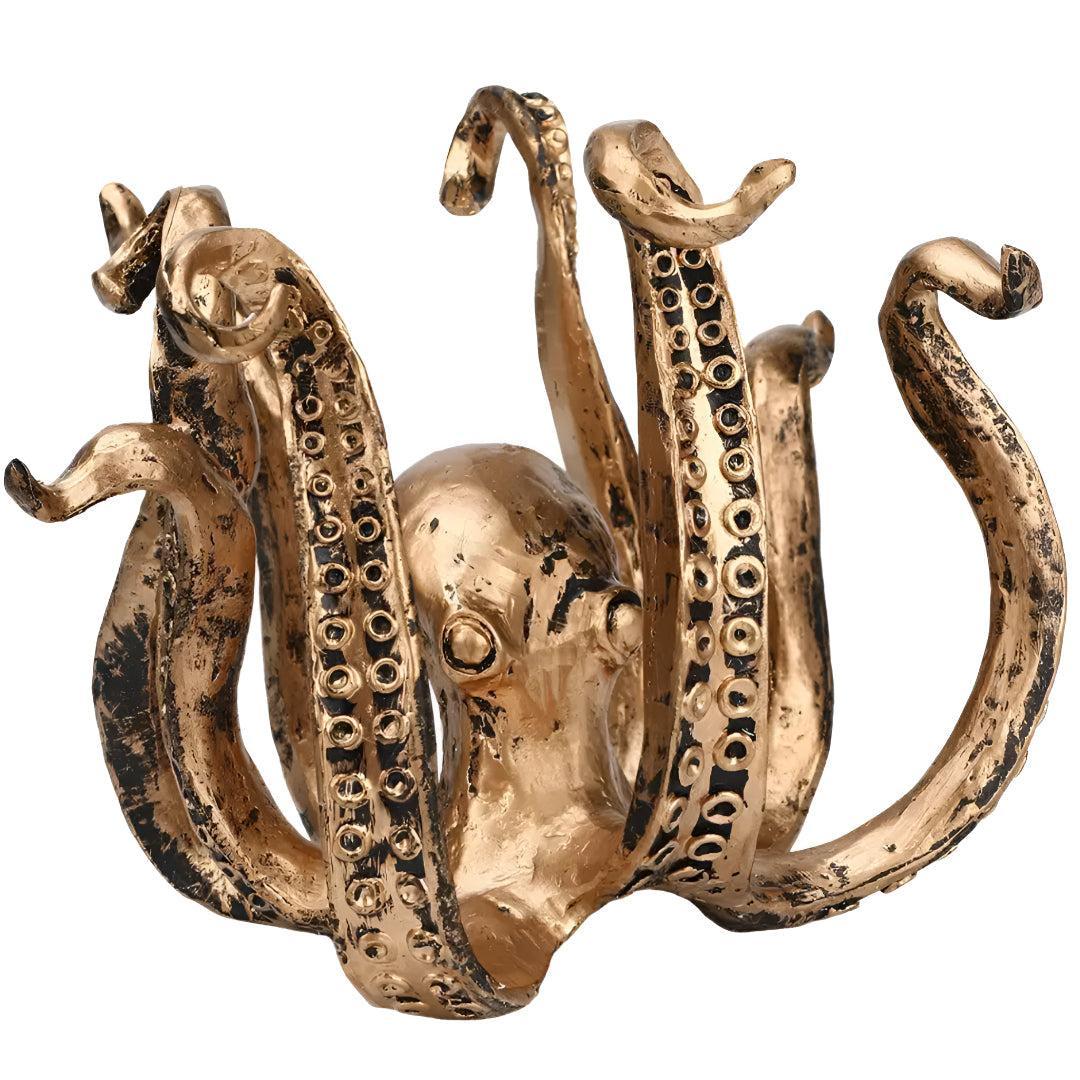 Coffee Mug Holder Stand With Rustic Octopus Design