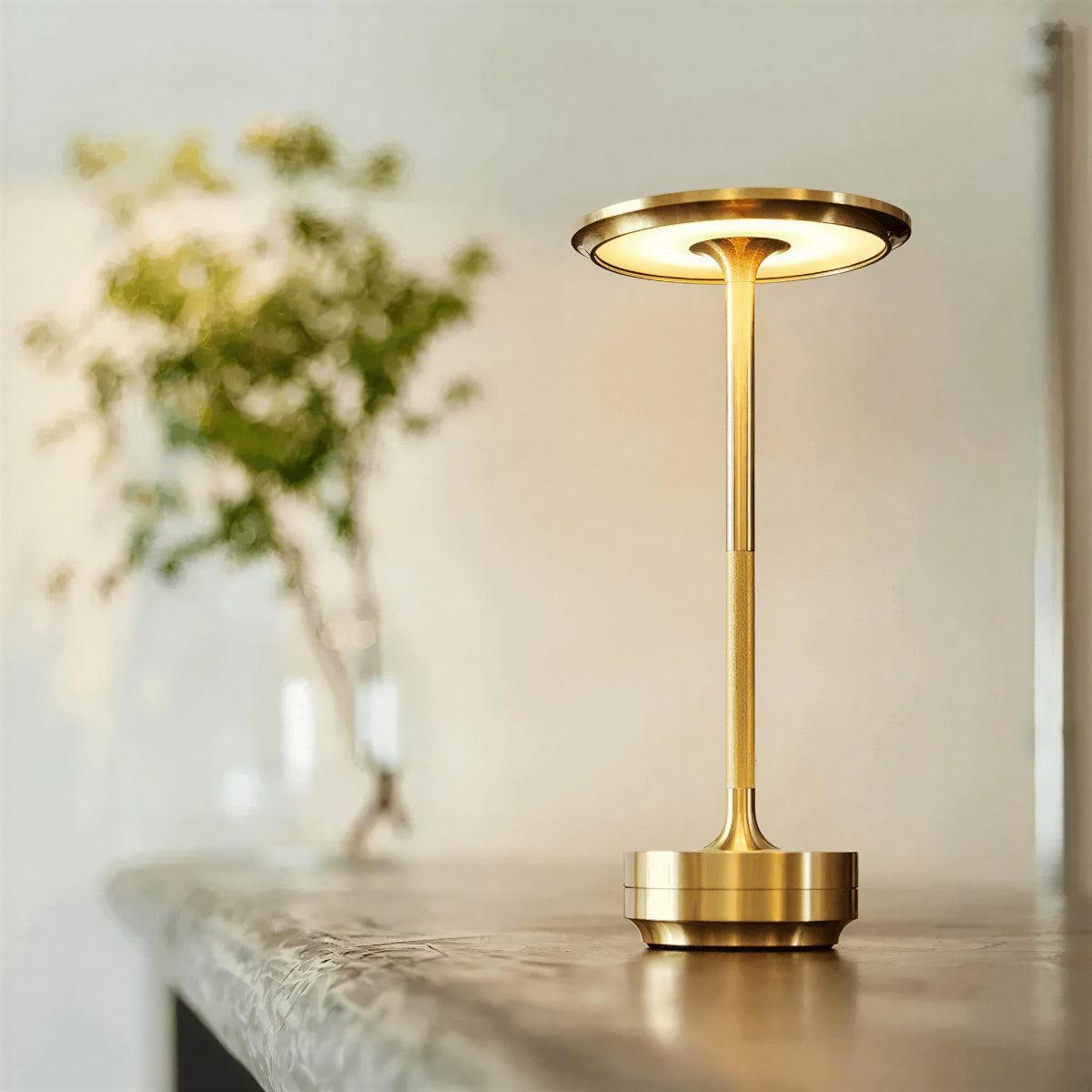 Cordless Table Lamp With Touch Dimming and Ambient Lighting