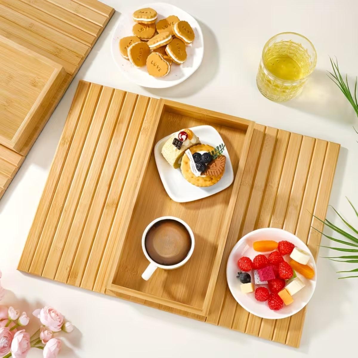 Couch Armrest Table Tray Organizer For Food And Drink
