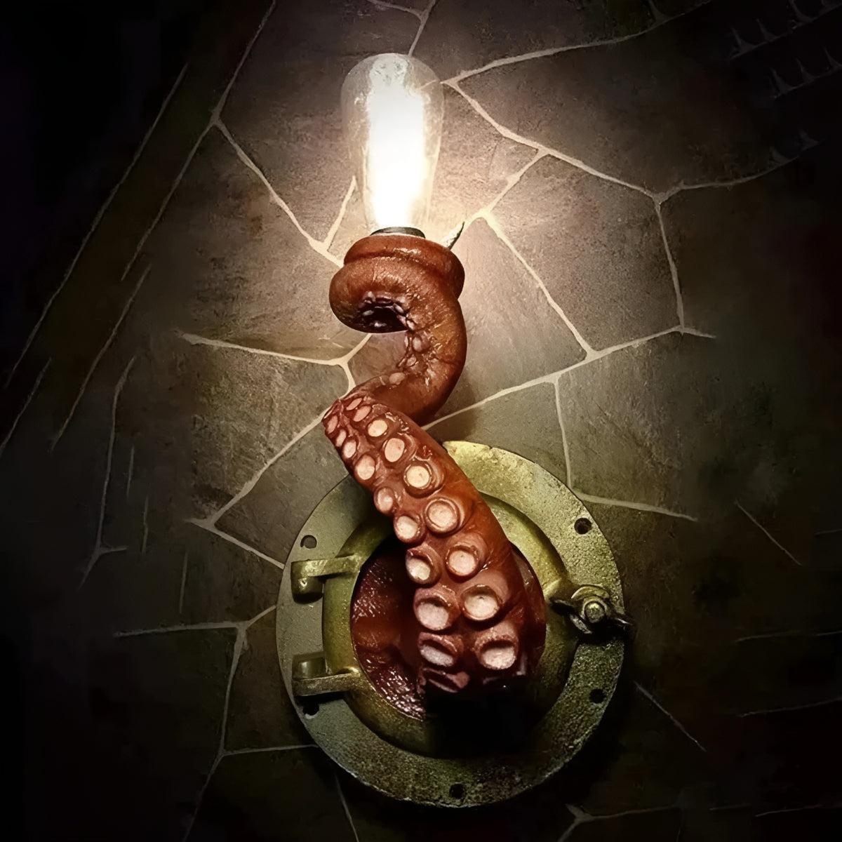 Decorative Wall Light With Octopus Tentacle Design