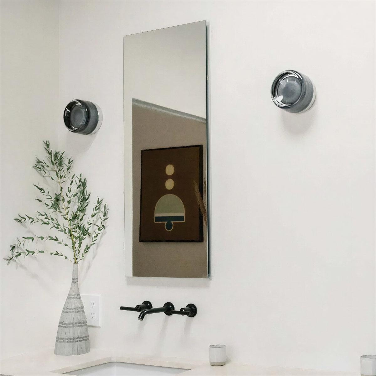 Dimple Wall Sconce Light With Ambient Glow and Round Design