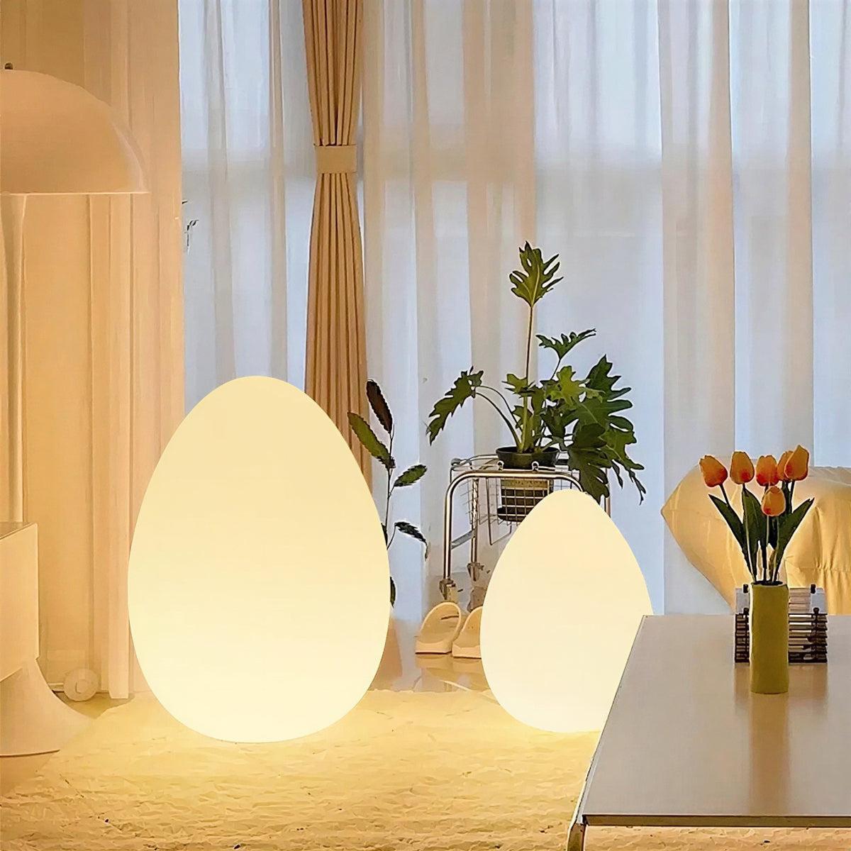 Floor Lamp with Egg Shape