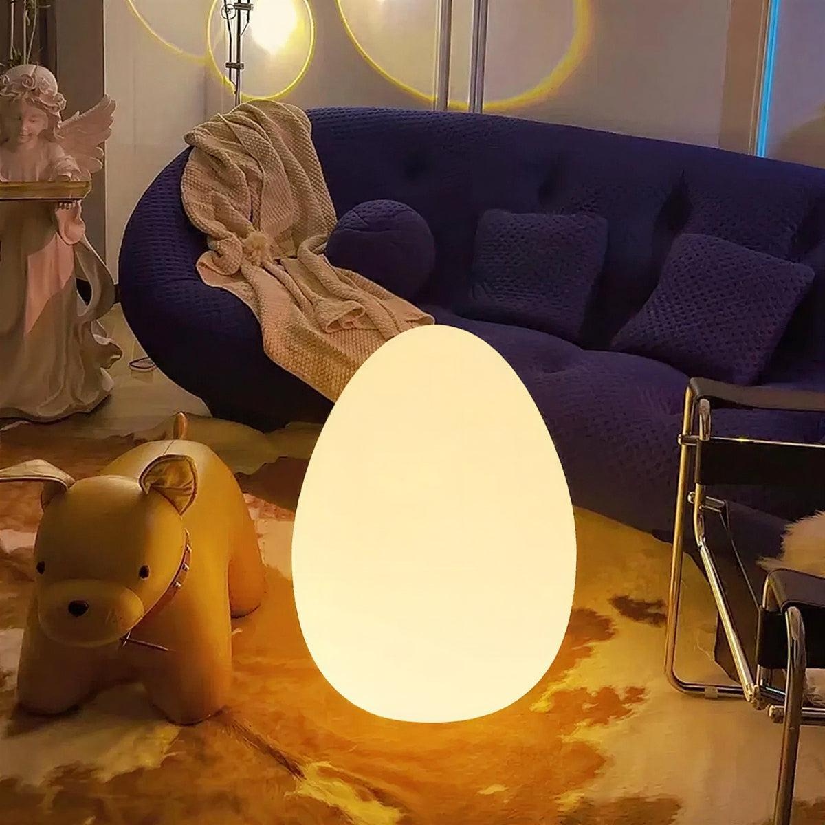 Floor Lamp with Egg Shape