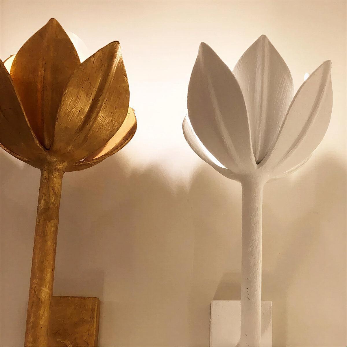 Flower Wall Sconce Light with Floral Design