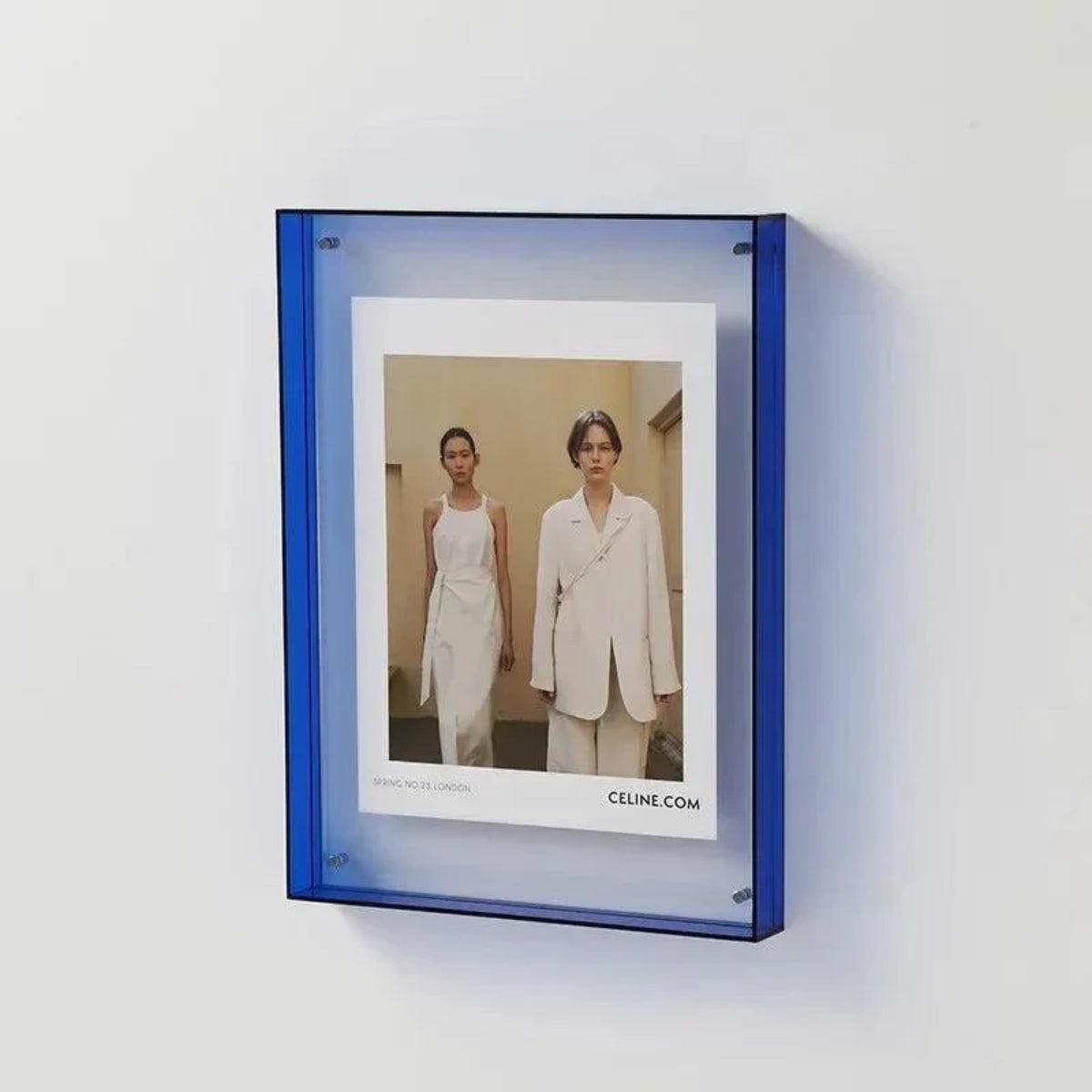 Gallery Wall Picture Frame Display With Vibrant Edge For Framed Photos And Posters