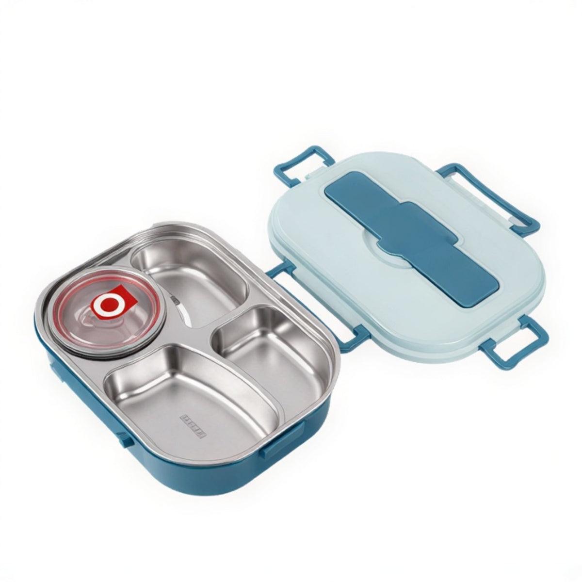 Insulated Lunch Box With Multiple Compartments And Soup Bowl