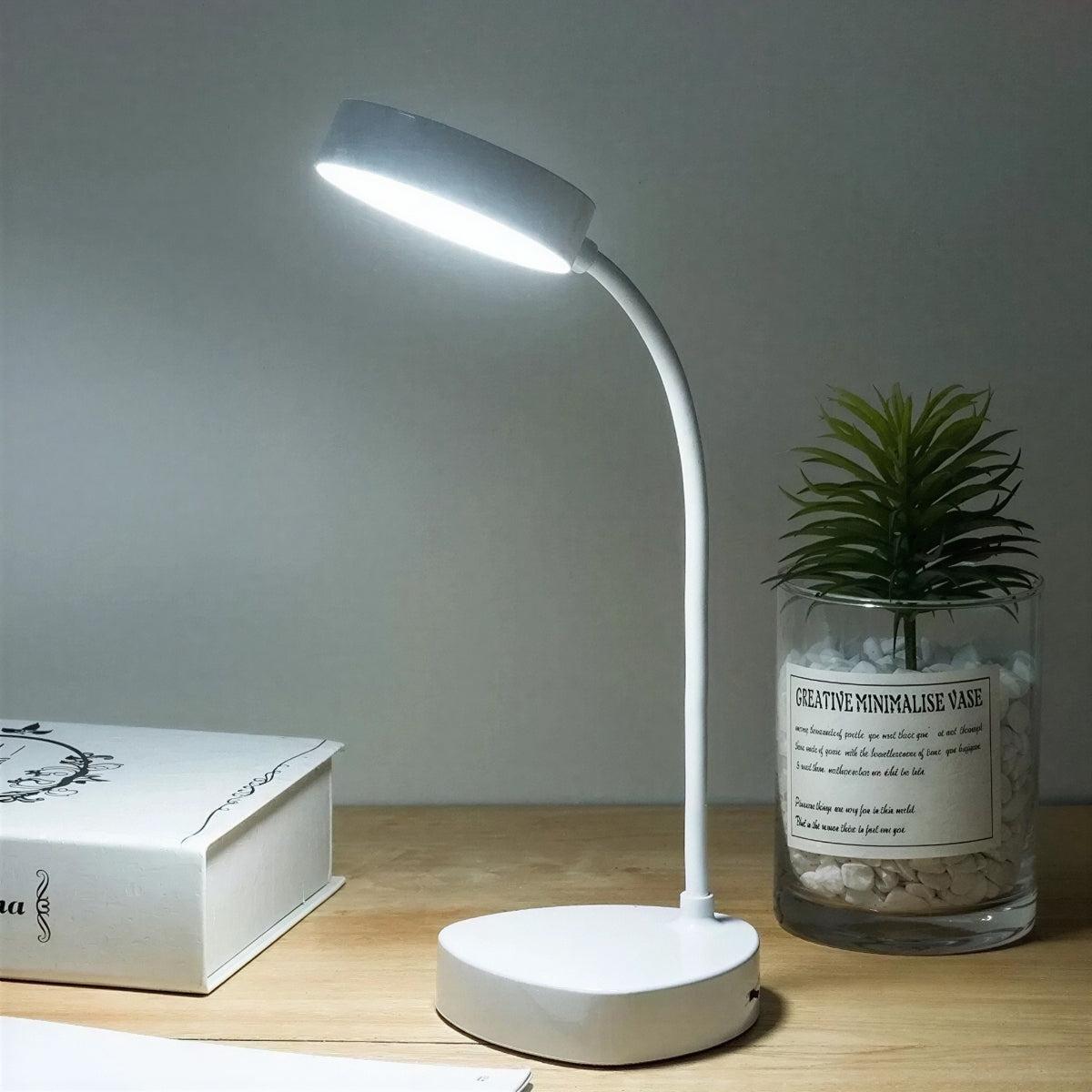 LED Desk Lamp With Touch Control And Adjustable Gooseneck