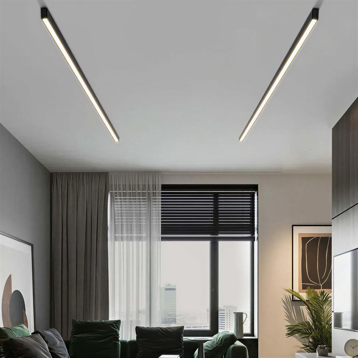 Linear Flush Mount Ceiling Light With Modern Design