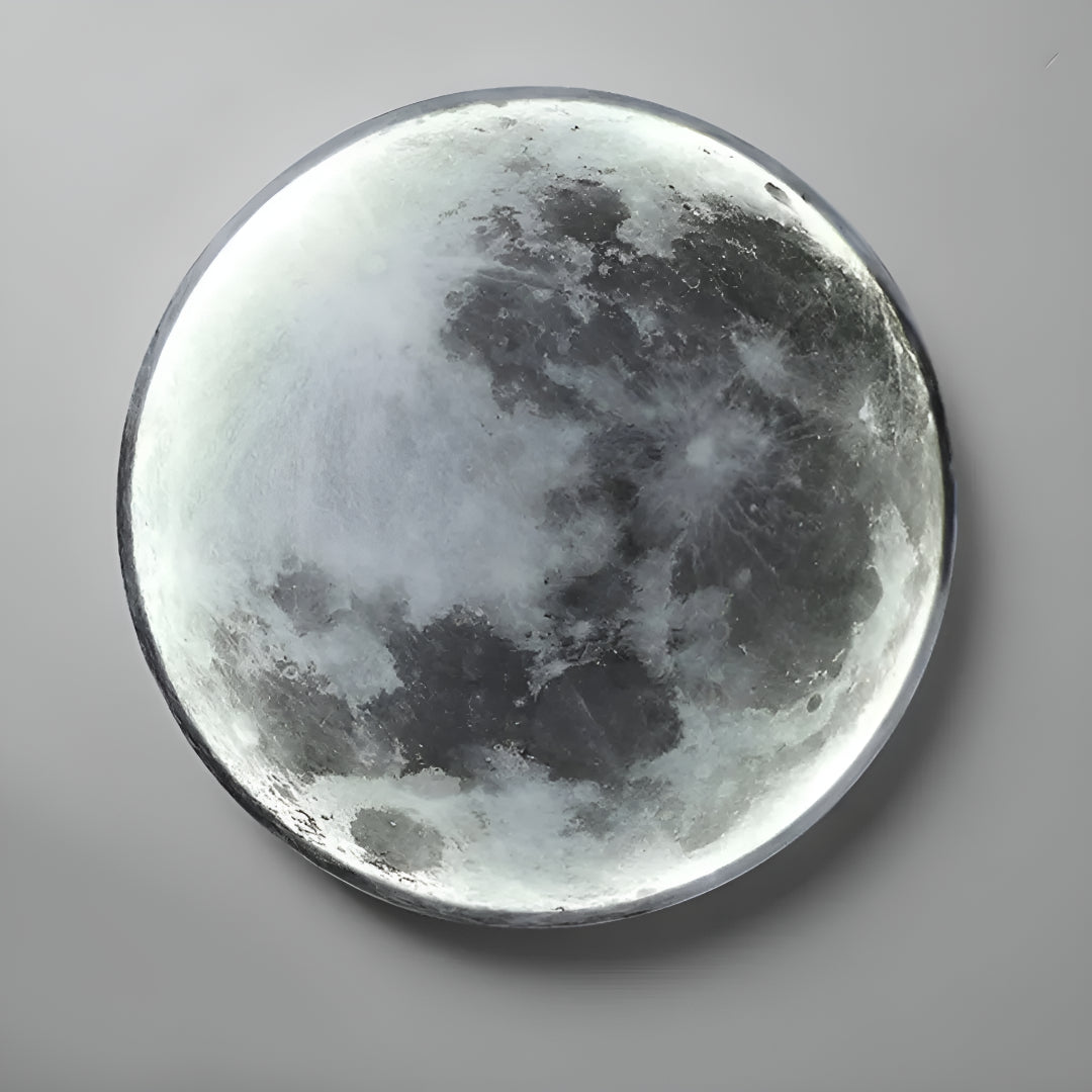 Lunar Moon Round Wall Light With Modern Artistic Design