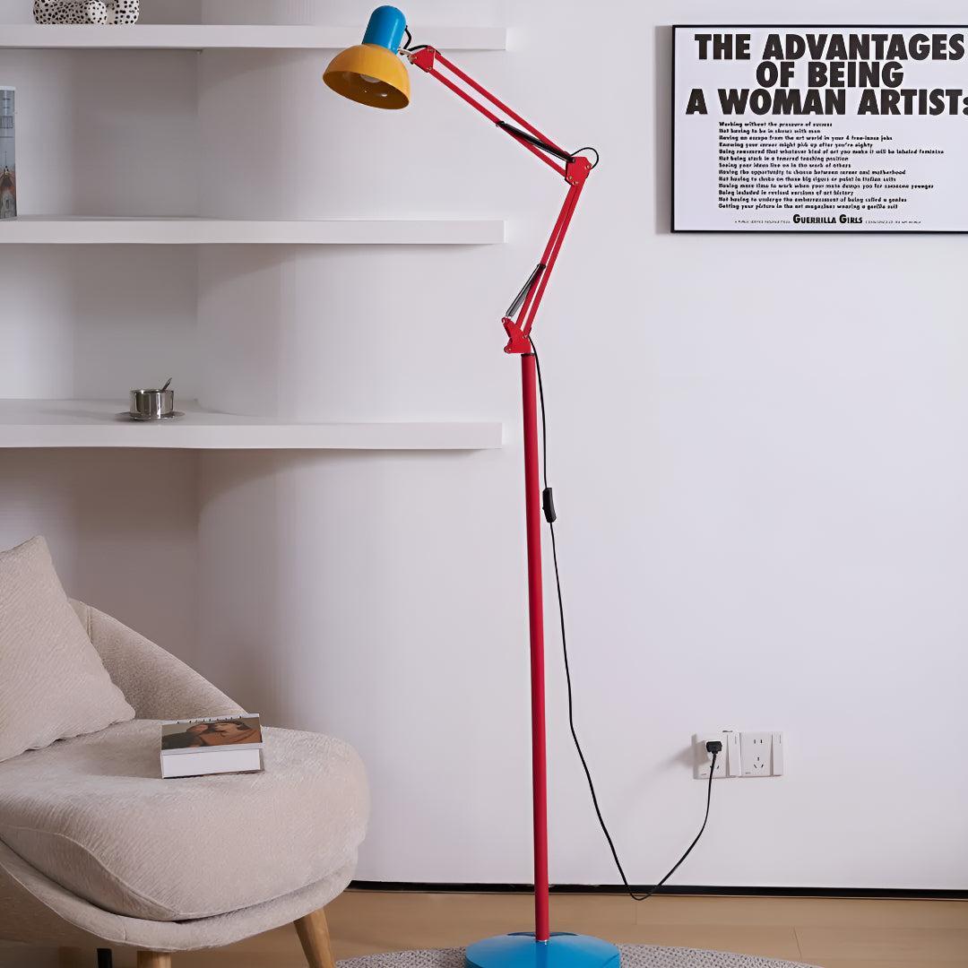 Memphis Modern Adjustable Floor Lamp With Reading Light