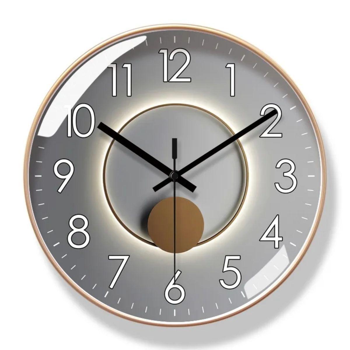 Minimalist Nordic Wall Clock With Silent Quartz Movement