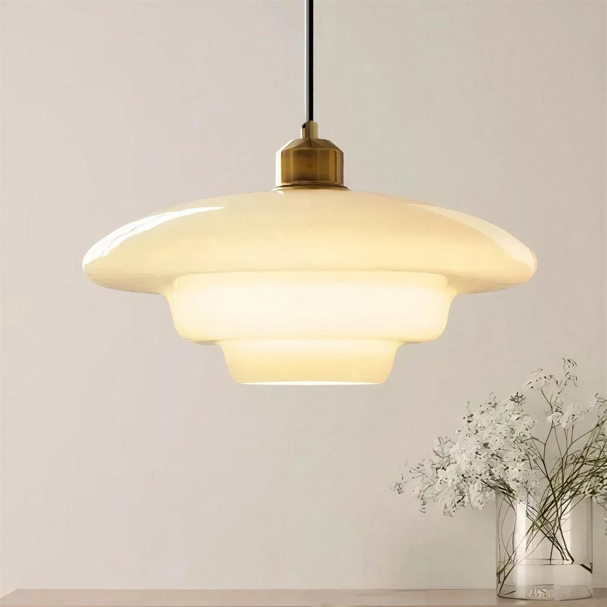 Minimalist Pendant Light With Mid-Century Style and Adjustable Height