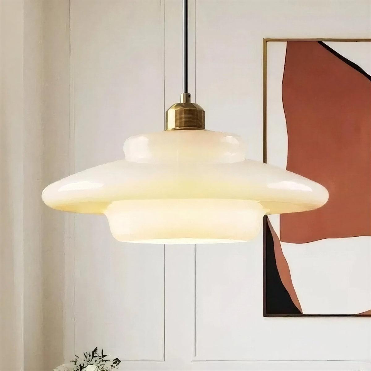Minimalist Pendant Light With Mid-Century Style and Adjustable Height
