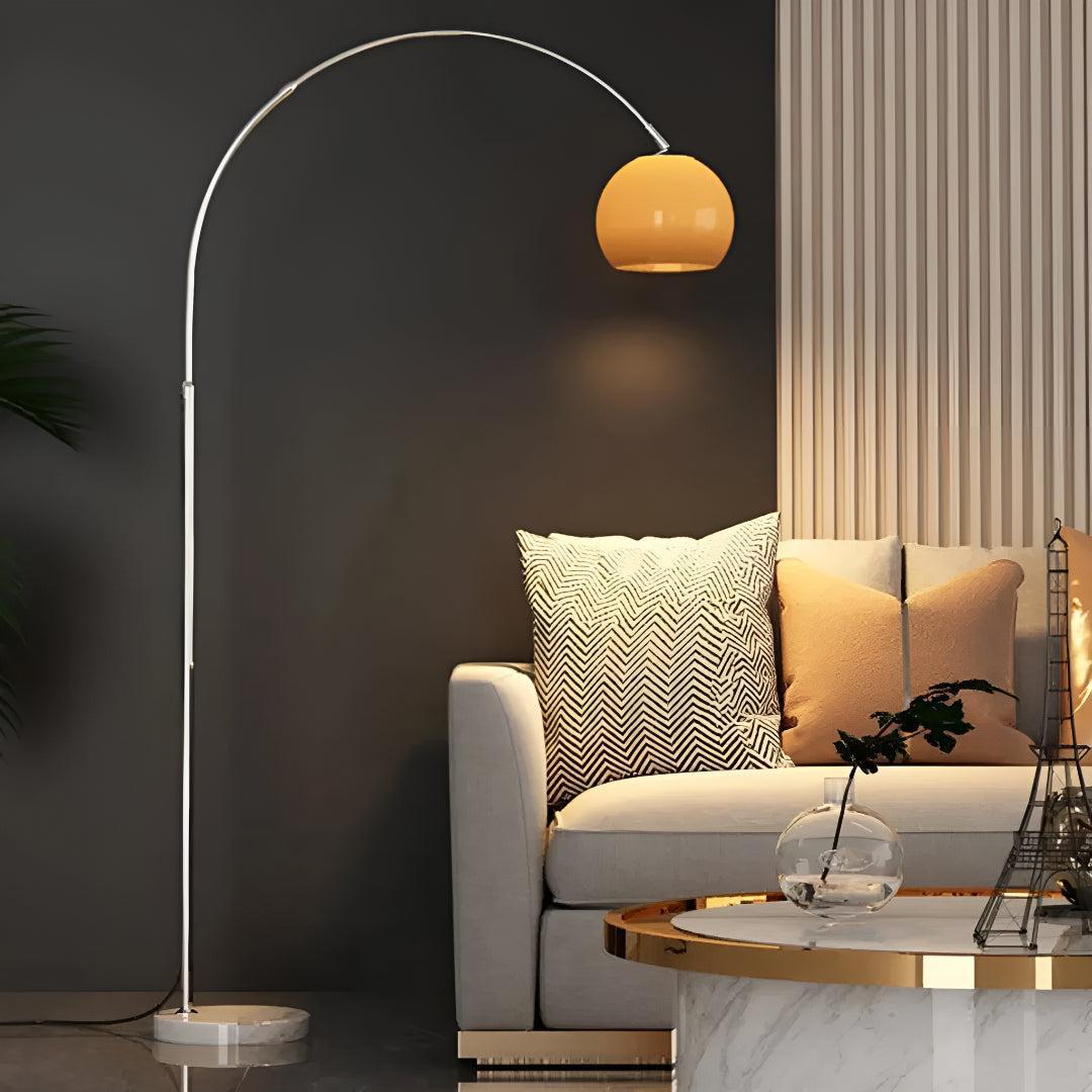 Modern Arc Floor Lamp with Adjustable Height