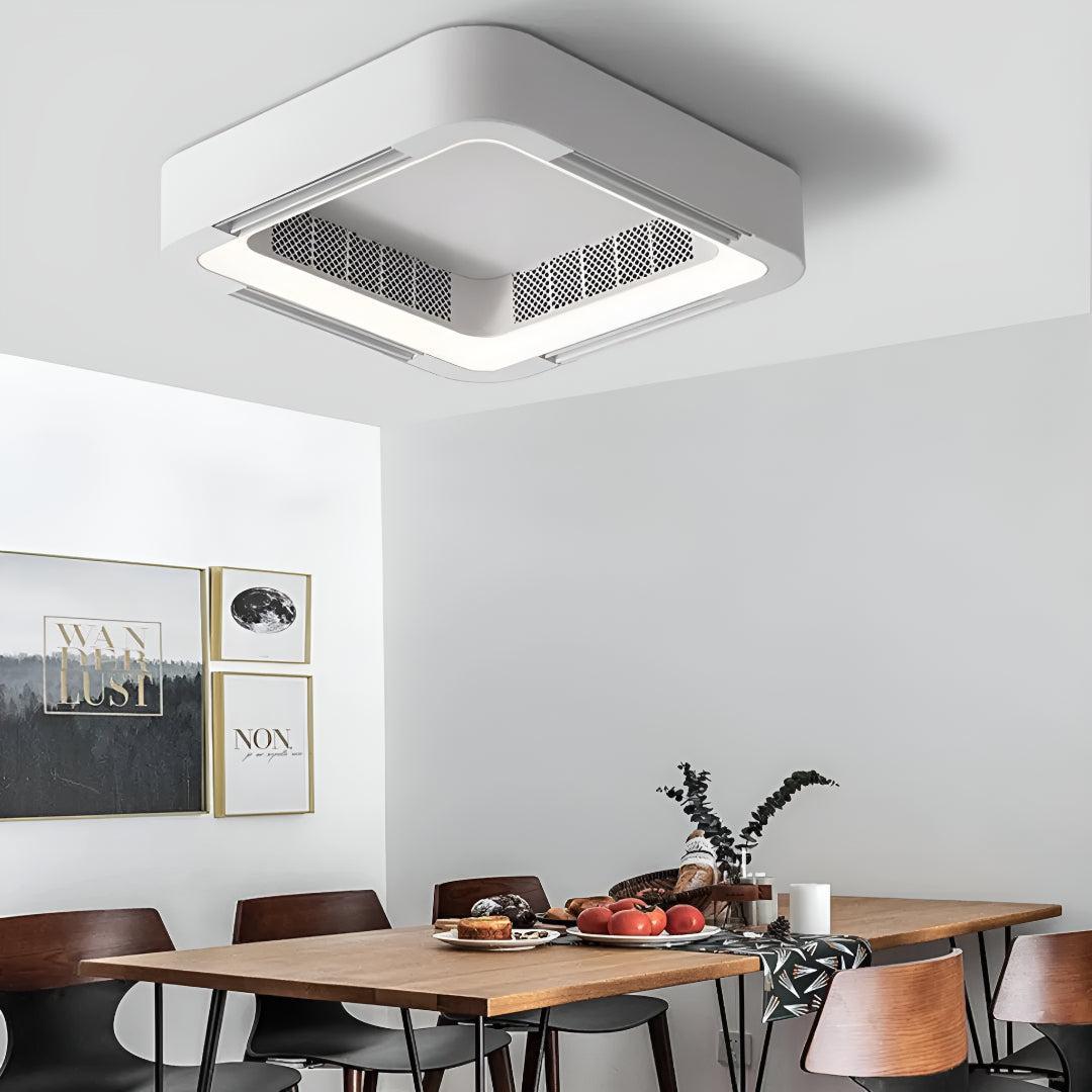 Modern Bladeless Ceiling Fan Light With Adjustable Lighting