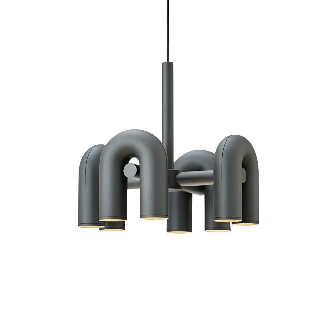 Modern Chandelier With Adjustable U-Shape Lights