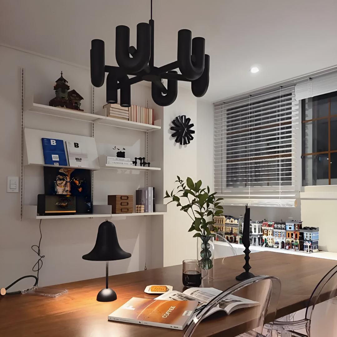 Modern Chandelier With Adjustable U-Shape Lights