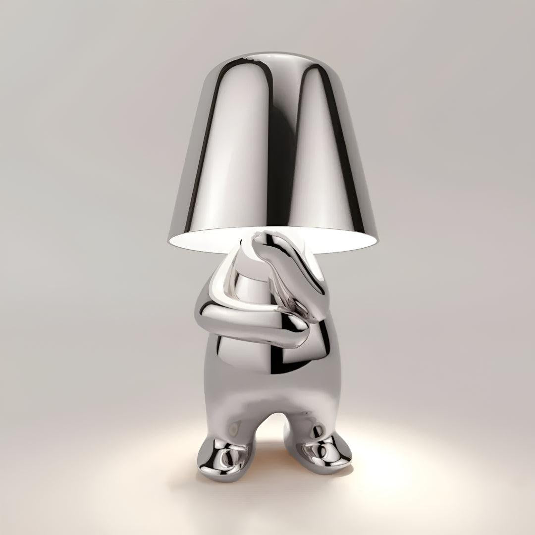 Modern Cordless Person Table Lamp With Dimmable LED Light