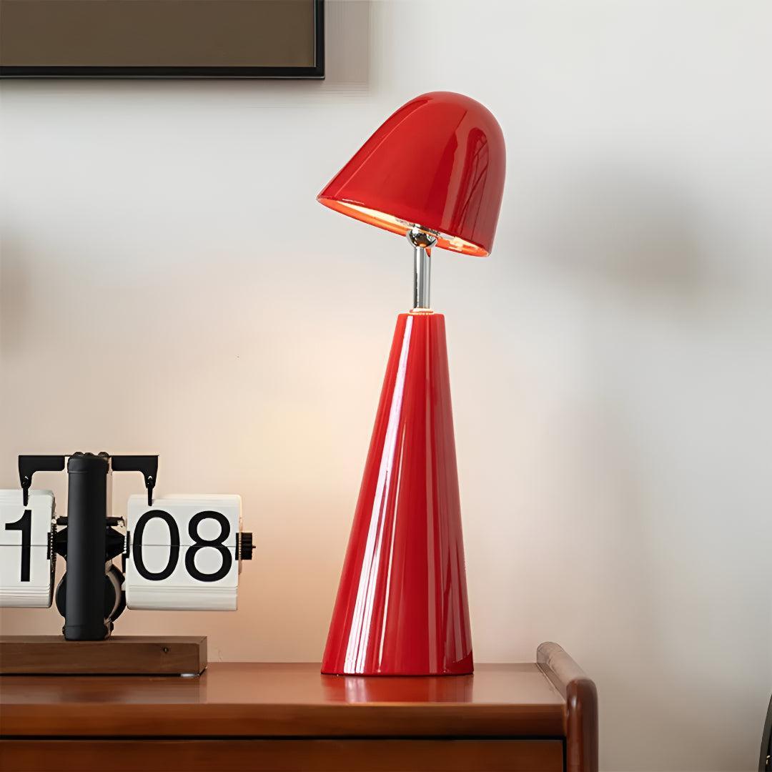 Modern Cordless Table Lamp with Cone Shade