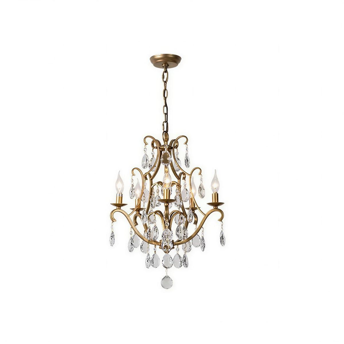 Modern Crystal Chandelier Light With Agate Design