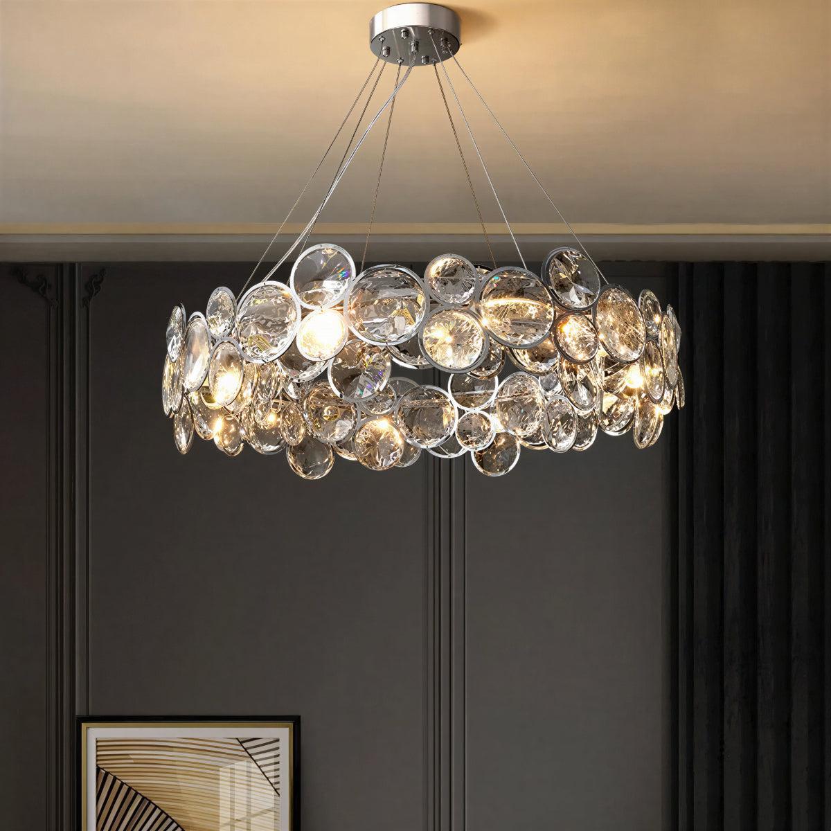 Modern Crystal Chandelier Light for Dining or Living Room