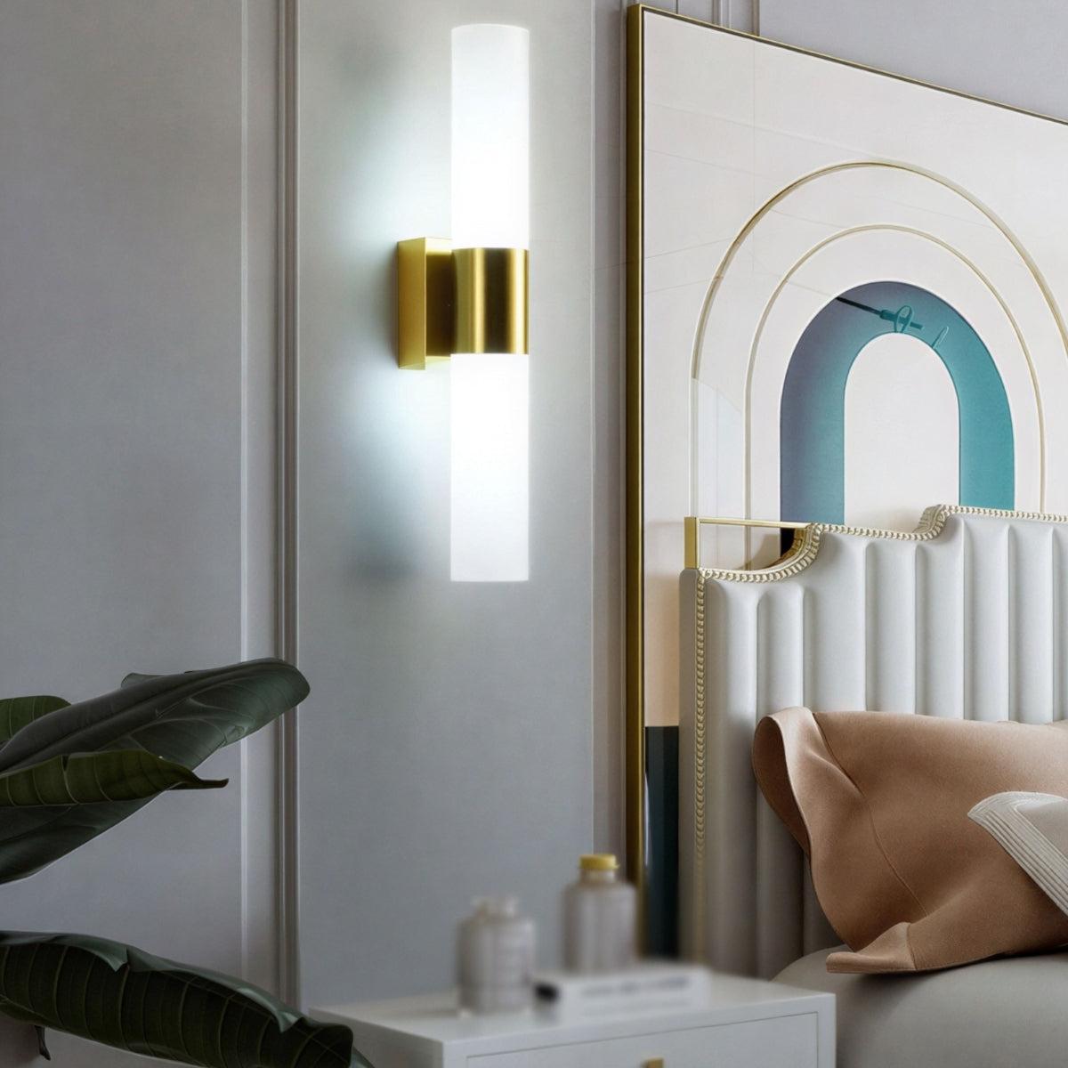 Modern Double Headed Wall Sconce With Up And Down Lighting