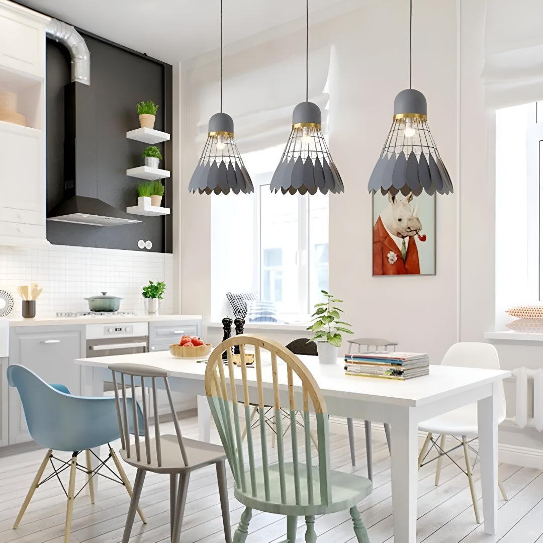 Modern Floral Pendant Light with Petal Design