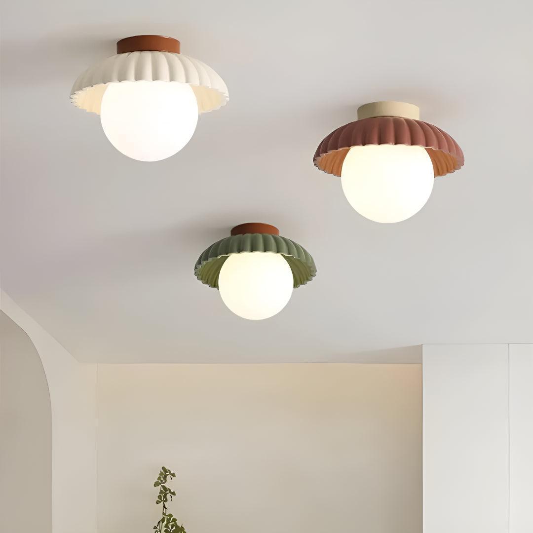 Modern Flush Mount Ceiling Light for Bedroom and Hallway