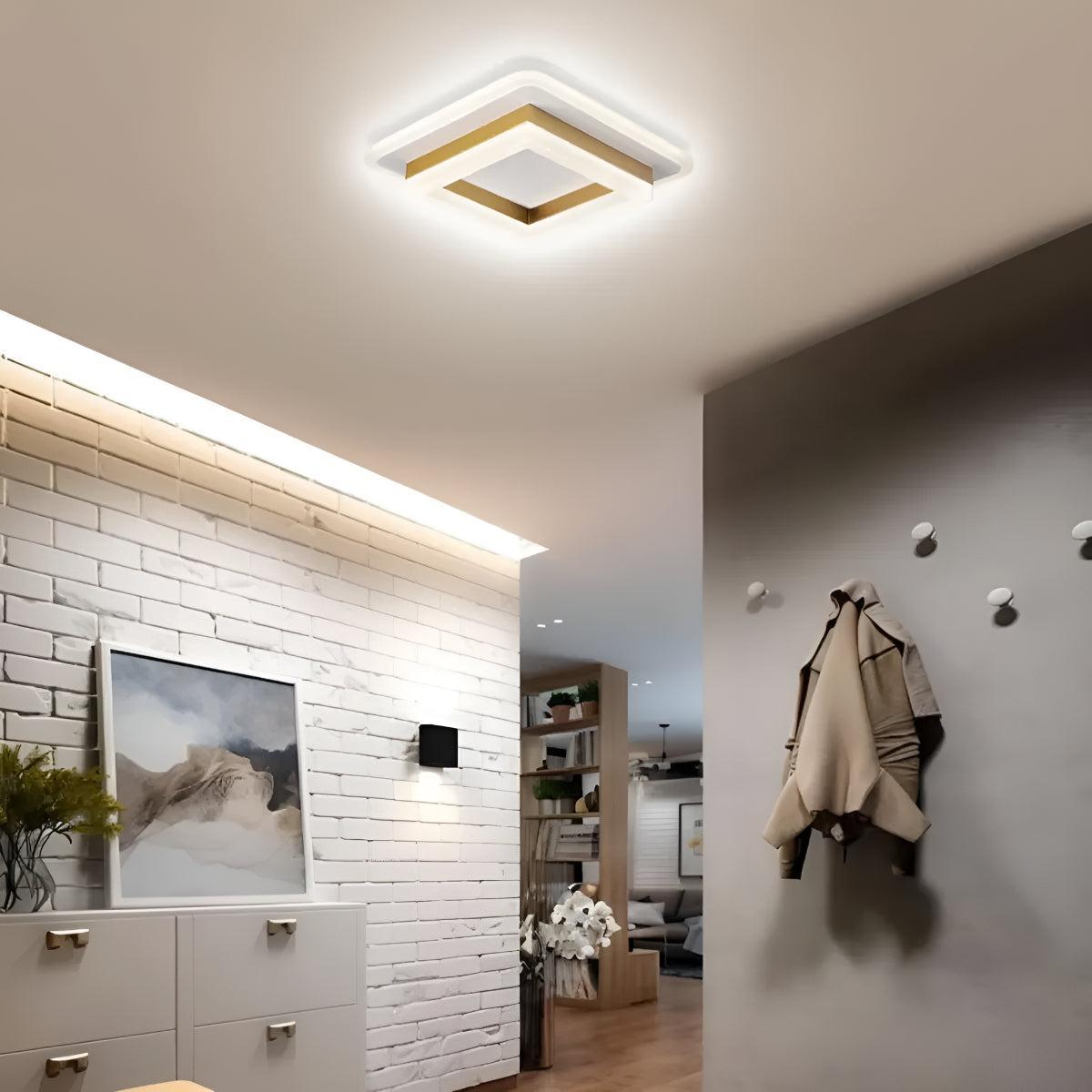 Modern Flush Mount Square Ceiling Light Fixture