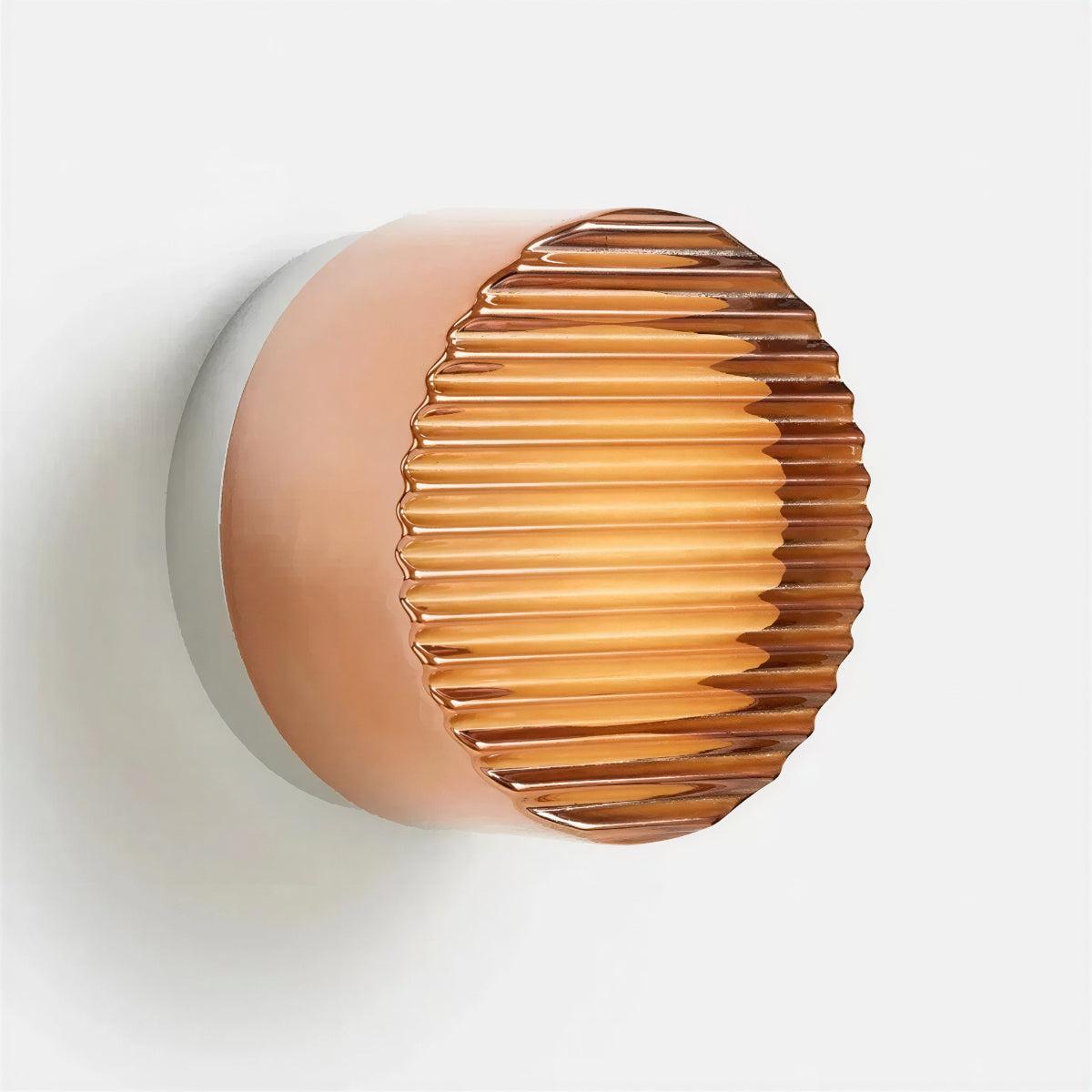 Modern Grated Wall Sconce Lighting With Ambient Glow