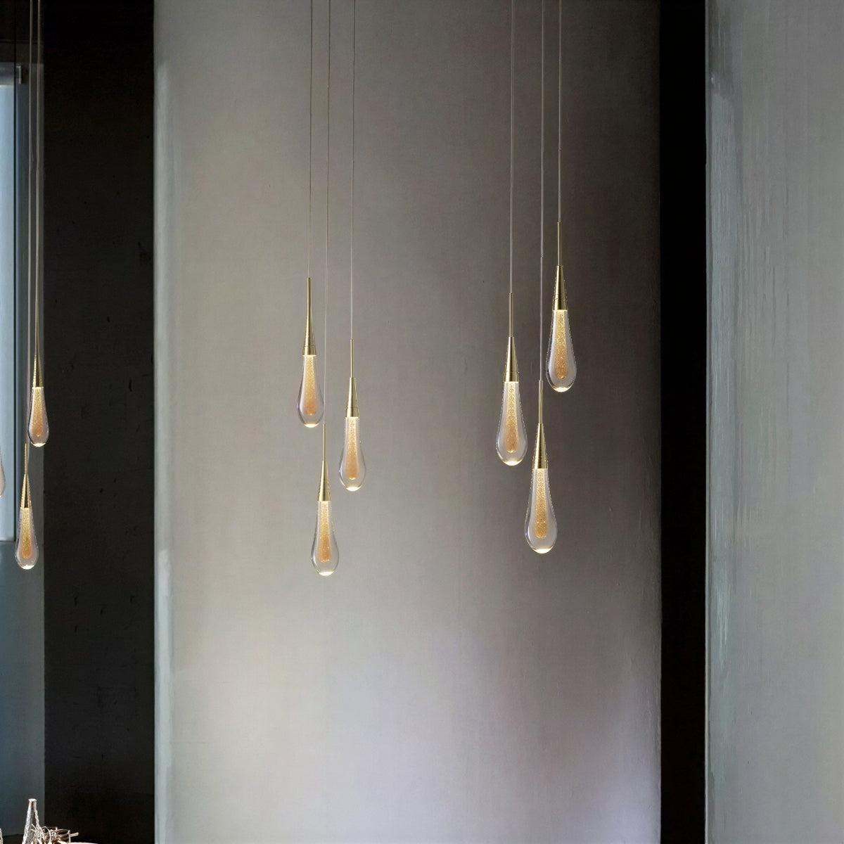Modern Hanging Teardrop Pendant Light
