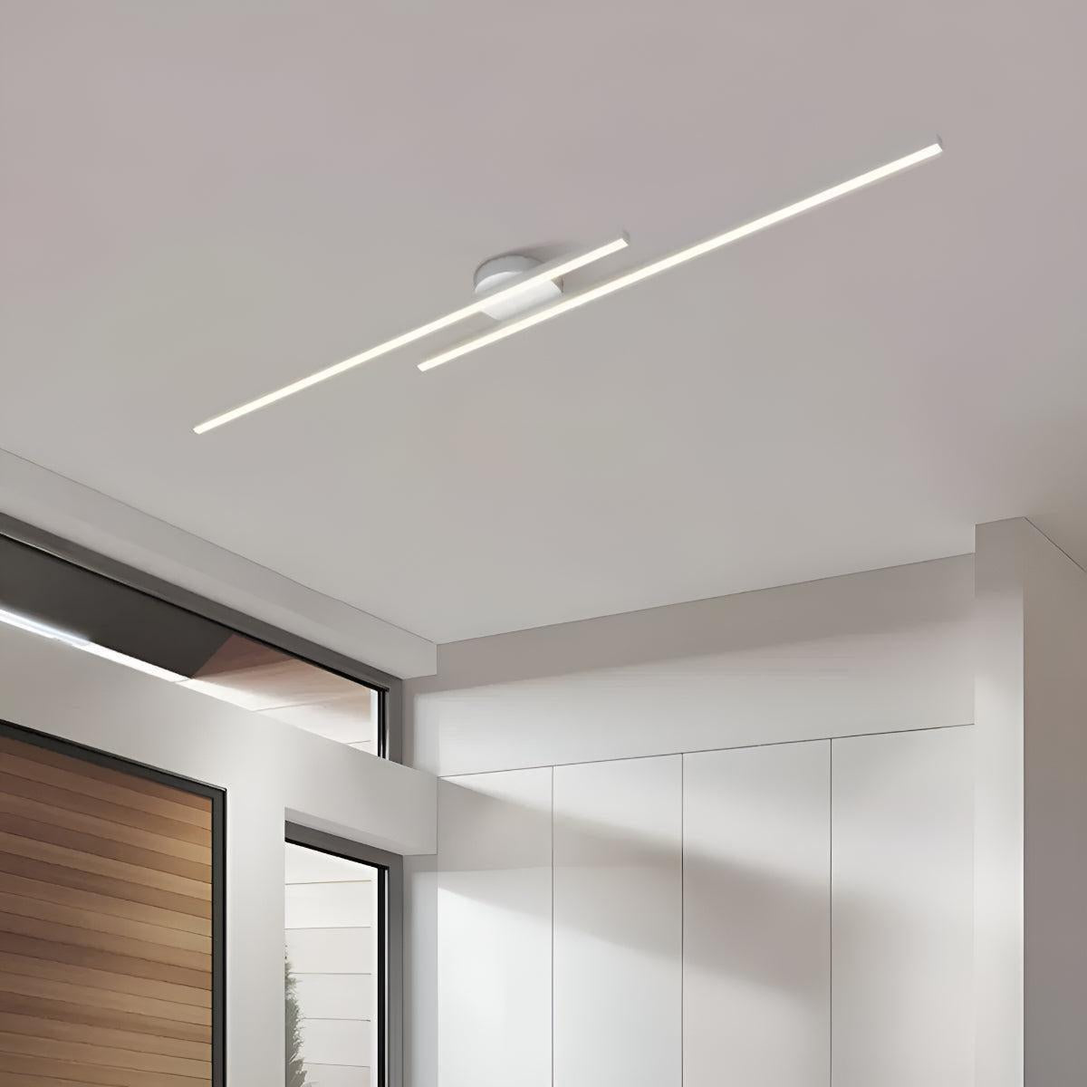 Modern Linear Flush Mount Ceiling Light Bar Fixture