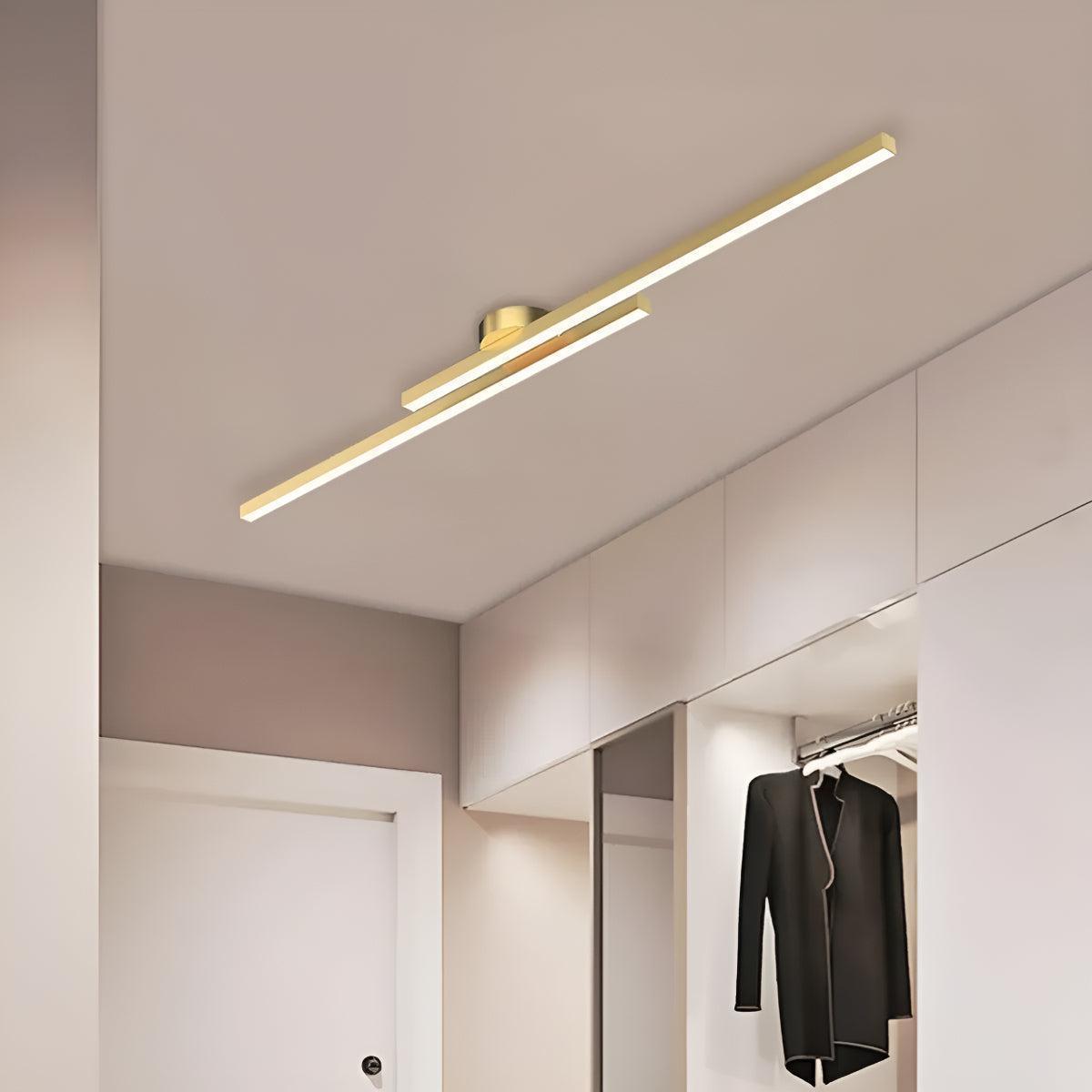 Modern Linear Flush Mount Ceiling Light Bar Fixture