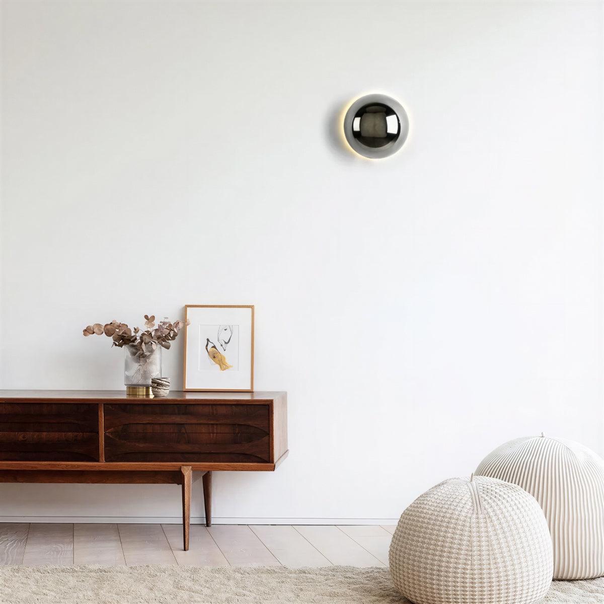 Modern Medieval Wall Lamp With Ambient Lighting Orb