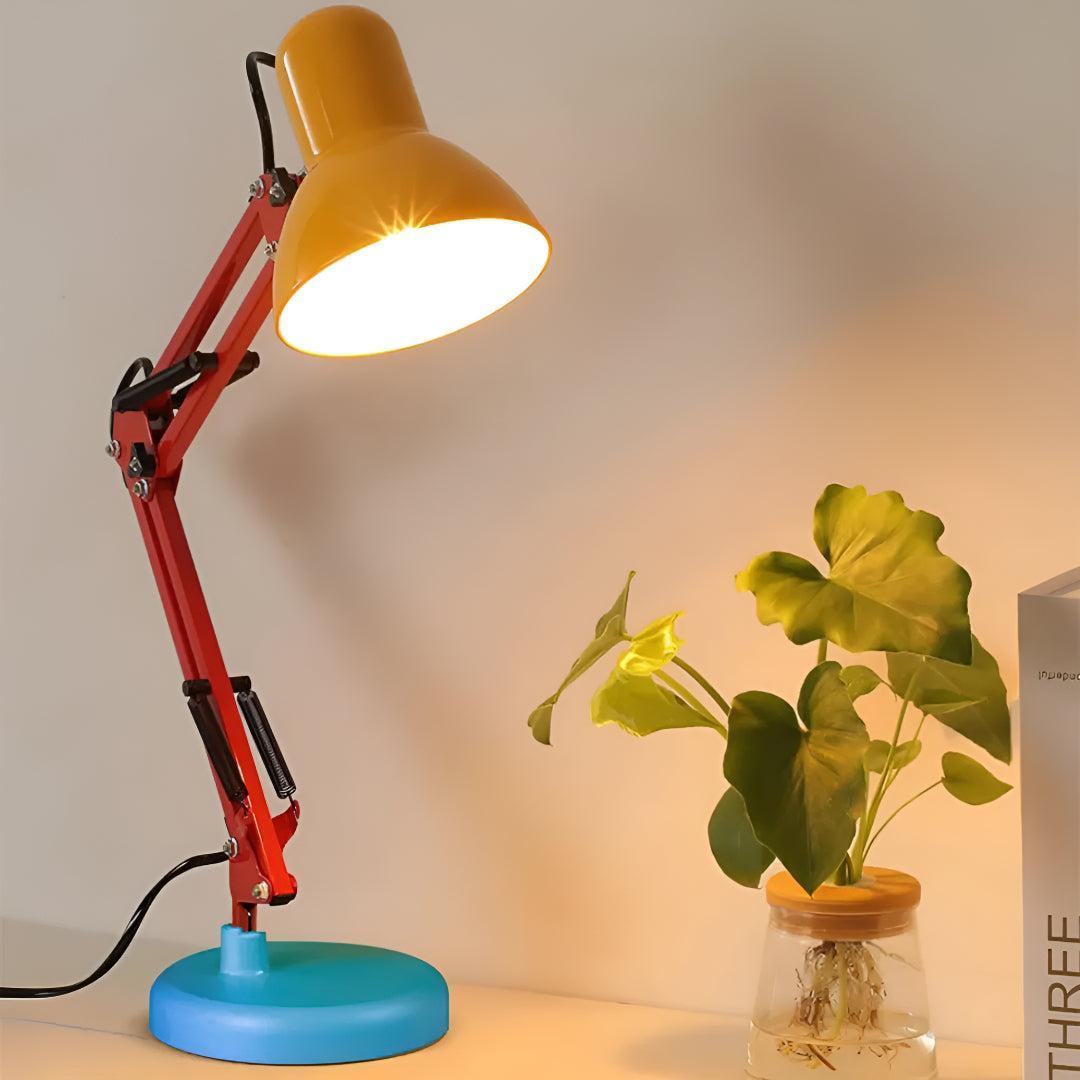Modern Memphis Table Lamp for Office Desk Lighting With Adjustable Arm