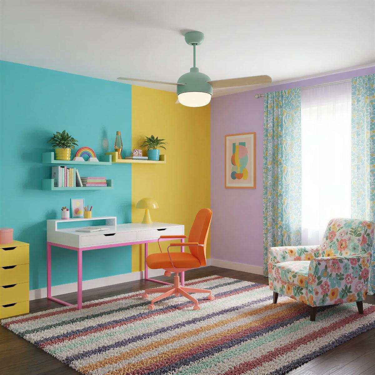 Modern Nordic Ceiling Fan With Light