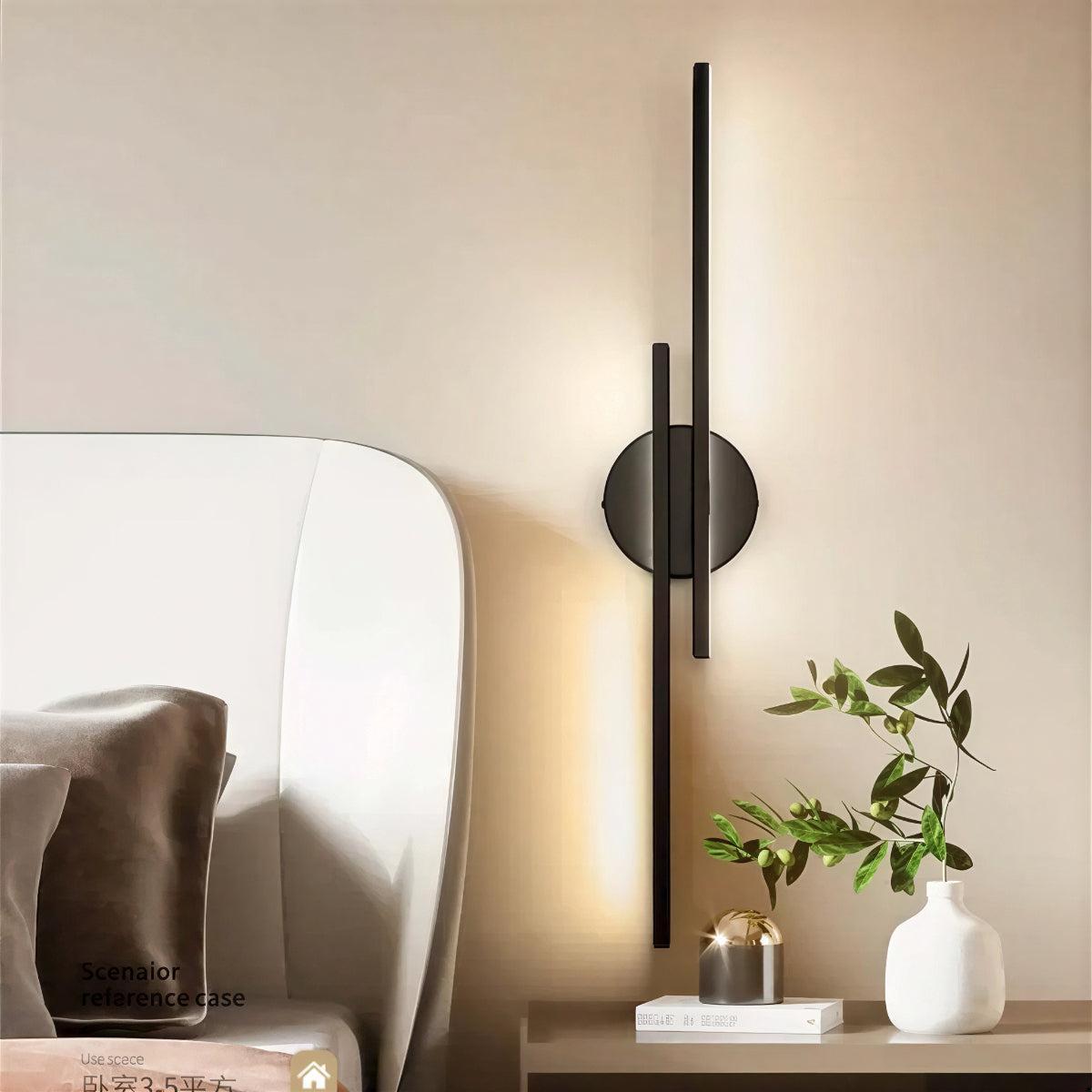 Modern Nordic Linear Disk Wall Sconce Light