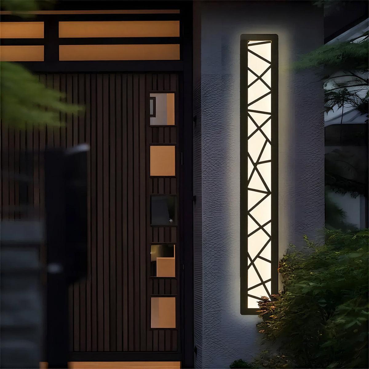 Modern Outdoor Wall Light Bar for Patio and Garden with Lamp
