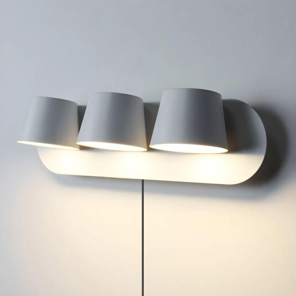 Modern Plug In Wall Sconce Light With Adjustable Light