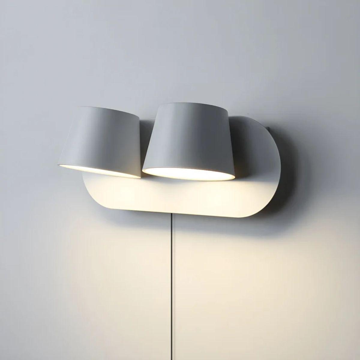 Modern Plug In Wall Sconce Light With Adjustable Light